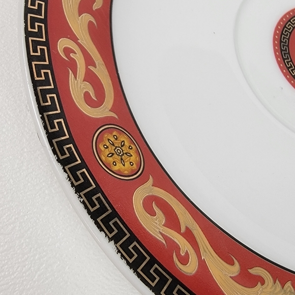 2 Versace Medusa Winged Teacup/Saucer Sets (Rosenthal) Greek Key - Picture 9 of 9
